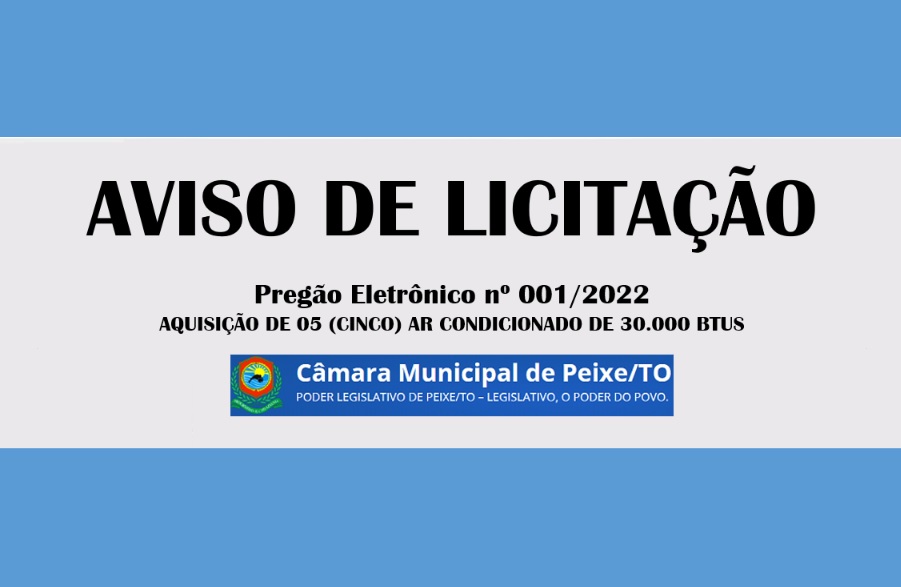 Aviso de Licitação